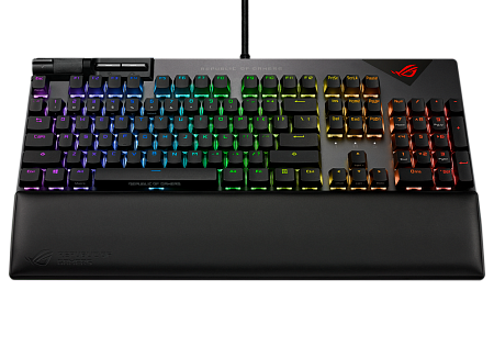 Gaming Keyboard Asus ROG Strix Flare II, Mechanical , NX Red SW, PBT, US Layout,Wrist rest, RGB, USB