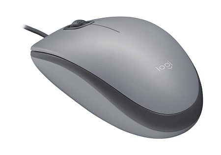 Mouse Logitech M110 Silent, 1000 dpi, 3 buttons, Ambidextrous, 85g., 1,8m, USB, Gray Mouse Logitech M110 Silent, 1000 dpi, 3 buttons, Ambidextrous, 85g., 1,8m, USB, Gray