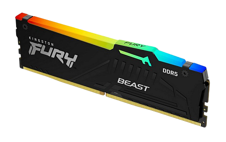 .32GB DDR5-5600MHz  Kingston FURY Beast RGB (KF556C40BBA-32), CL40-40-40, 1.25V, Intel XMP 3.0, Blac