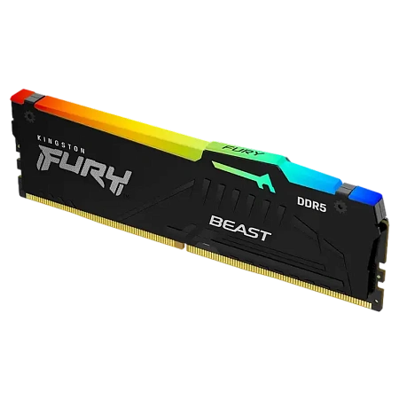 Оперативная память Kingston FURY Beast RGB, DDR5 SDRAM, 5600 МГц, 64 ГБ, KF556C36BBEA-64,процессоры ,оперативная память, ssd, M2, hdd, кейсы