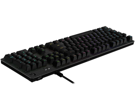 Gaming Keyboard Logitech G512, Mechanical, GX Blue Clicky, Aluminum, USB passthrough, Macro, RGB, 1.