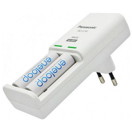 Panasonic "Basic" Charger 2-pos AA/AAA + 2AA 1900mAh, K-KJ50MCC20E