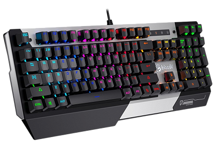 Gaming Keyboard Bloody B865R, Mechanical, Optical Linear SW, 8 ABS Keycaps, Fn keys, Spill-Resistant Gaming Keyboard Bloody B865R, Mechanical, Optical Linear SW, 8 ABS Keycaps, Fn keys, Spill-Resistant