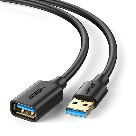 UGREEN USB 3.0 Extension Male Cable 1.5m | US129, Black