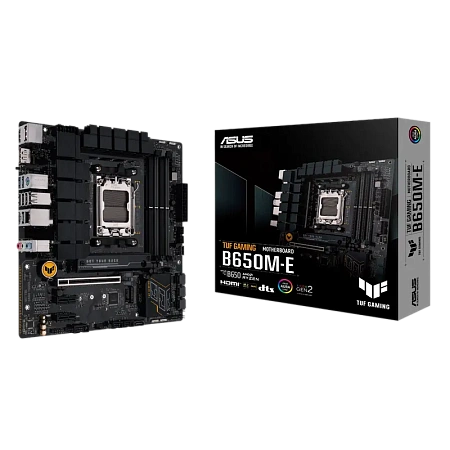 Материнская плата ASUS TUF GAMING B650M-E, AM5, AMD B650, Micro-ATX Материнская плата ASUS TUF GAMING B650M-E, AM5, AMD B650, Micro-ATX