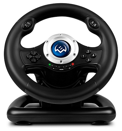 Wheel  SVEN GC-W500, 9.5", 180 degree, Pedals,  2-axis, 10 buttons, Vibration feedback, USB