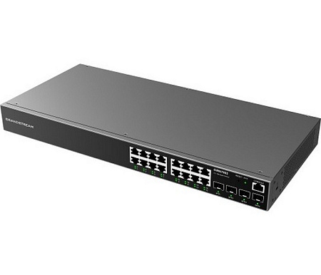 16-port 10/100/1000Mbps Managed Switch Grandstream "GWN7802", 4xSFP expansion slot