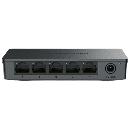 .5-port 10/100/1000Mbps Switch Grandstream "GWN7700", Plastic Case