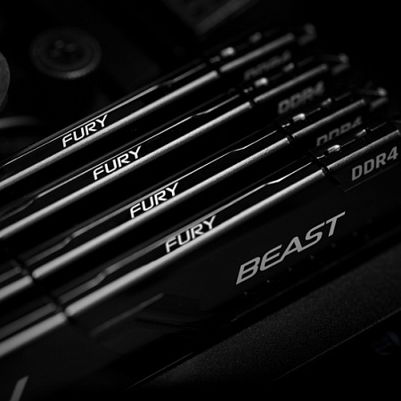 16GB DDR4-3600MHz  Kingston FURY Beast (KF436C18BB/16), CL18-22-22, 1.35V, Intel XMP 2.0, Black
