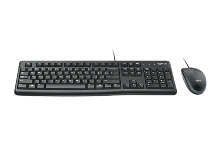 Keyboard & Mouse Logitech MK120, Thin profile, Spill-resistant, Quiet typing, 1000dpi, 3 buttons, 1.