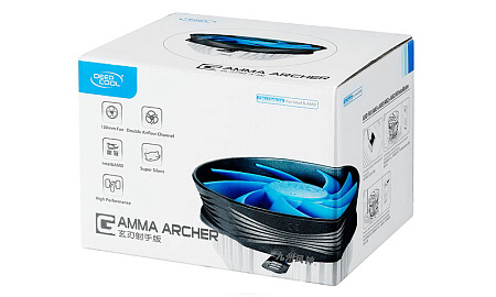 DEEPCOOL Cooler "GAMMA  ARCHER", Socket 775/1150/1151/1155 & AM4/FM2/AM3+, up to 95W, 120o120o25mm, 1600rpm, 26.1dBA, 54.25CFM, 3 pin, Hydro Bearing, ,процессоры ,оперативная память, ssd, M2, hdd, кейсы