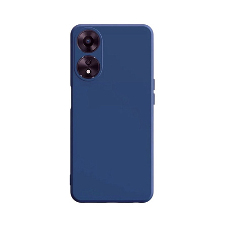 Helmet Case Liquid Silicone Oppo A78 4G, Blue Helmet Case Liquid Silicone Oppo A78 4G, Blue