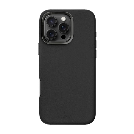 Uniq Case Hybrid Lyden for iPhone 16 Pro with Magklick charging, Black