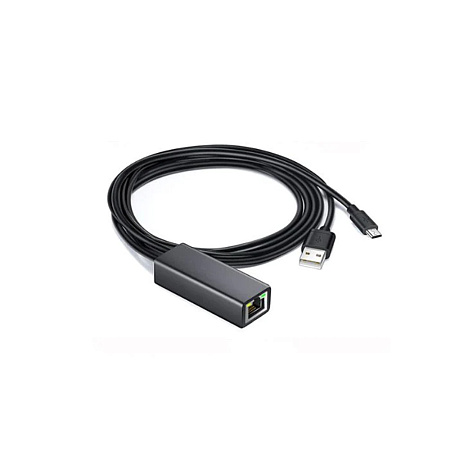 UGREEN Adapter for Chromecast Micro USB to Ethernet, Black