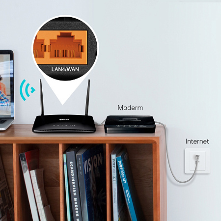 4G LTE Wi-Fi N Router TP-LINK, "TL-MR6400", 300Mbps 4G LTE Wi-Fi N Router TP-LINK, "TL-MR6400", 300Mbps
