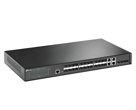 28-port Gigabit Switch  TP-LINK "T2600G-28SQ",4xSFP