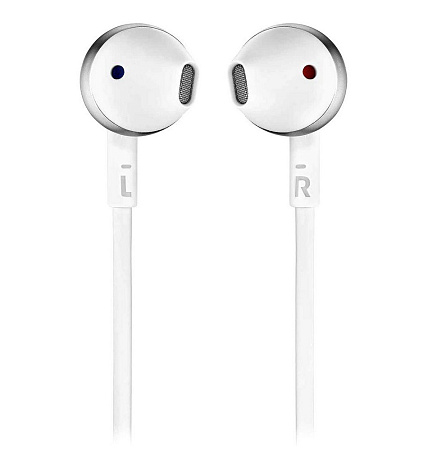 Earphones  Bluetooth  JBL  Tune 205BT, Silver