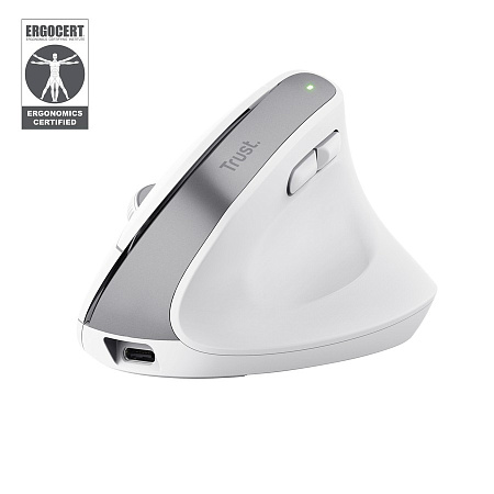 Эргономичная беспроводная мышь Trust Bayo+ / 2.4GHz/ Bluetooth/ White