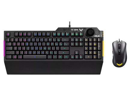 Клавиатура и мышь ASUS TUF K1/M3, Проводное, Чёрный