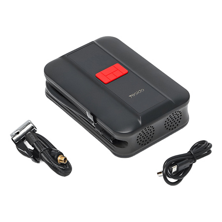 Yesido Air Pump Multifunction 22 cylinders, 2 mins from 2.0 to 2.5 Bar VC04, Black