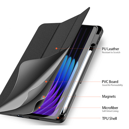DUX DUCIS Tablet Case Xiaomi Pad 8 / 8 Pro / Pad 7 / 7 Pro DOMO, Black DUX DUCIS Tablet Case Xiaomi Pad 8 / 8 Pro / Pad 7 / 7 Pro DOMO, Black