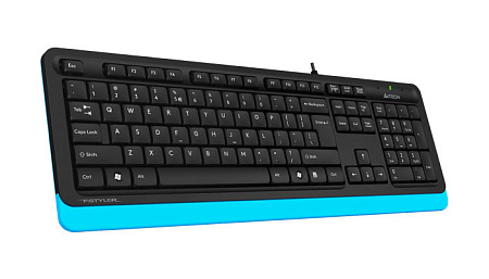 Keyboard A4Tech FK10, Multimedia Hot Keys, Laser Inscribed Keys , Splash Proof, 1.5m, USB, EN/RU/RO,