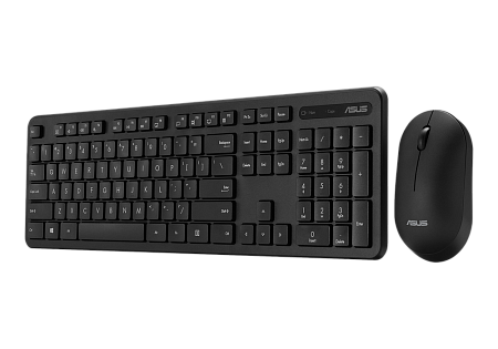 Wireless Keyboard & Mouse Asus CW100, 12 Fn keys, Slim, Low Profile, Low-noise, 800-1600dpi, 3 butto