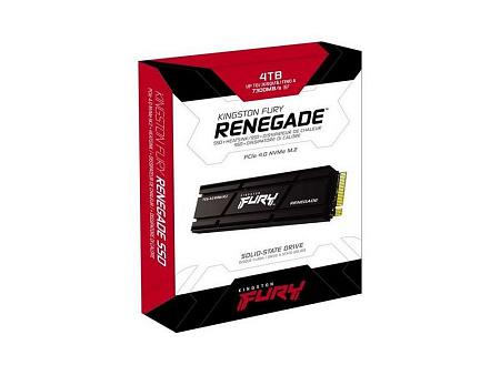 .M.2 NVMe SSD 4.0TB Kingston FURY  Renegade w/Heatsink10.5mm [PCIe 4.0 x4, R/W:7300/7000MB/s, 3DTLC]