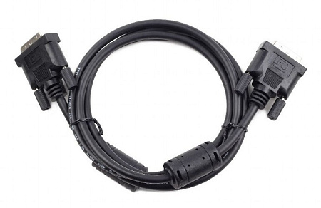 Cable DVI M to DVI M,  4.5m, Cablexpert DVI-D Dual link with ferrite, CC-DVI2-BK-15