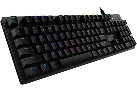 Gaming Keyboard Logitech G512, Mechanical, GX Blue Clicky, Aluminum, USB passthrough, Macro, RGB, 1.