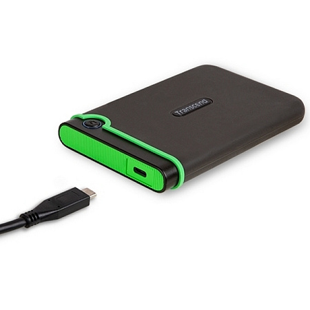 Внешний портативный жесткий диск Transcend StoreJet 25M3C, 2 ТБ, Iron Gray (TS2TSJ25M3C)