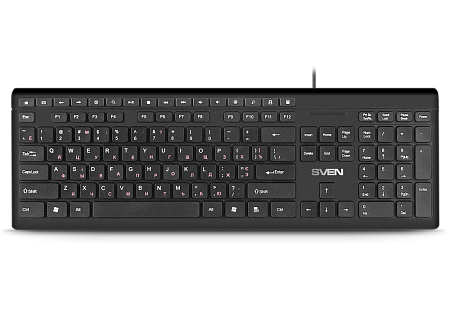 Клавиатура SVEN KB-S307M, Проводное, Чёрный