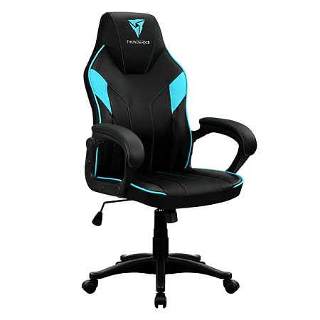 Gaming Chair ThunderX3 EC1  Black/Cyan, User max load up to 150kg / height 165-180cm