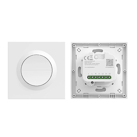 Sonoff Matter Over Wi-Fi Smart Wall Switch MINI-2GS-E Mini Duo 2-Gang (Neutral Required)