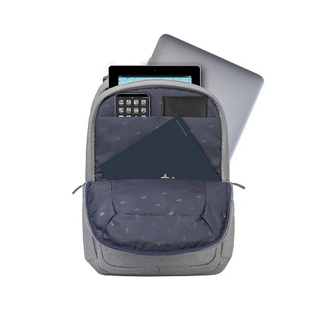 Backpack Rivacase 7760, for Laptop 15,6" & City bags, Gray