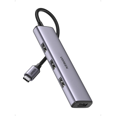 UGREEN HUB 4in1 USB-C 3.0 to 4*USB-A 3.0 | CM473, Gray