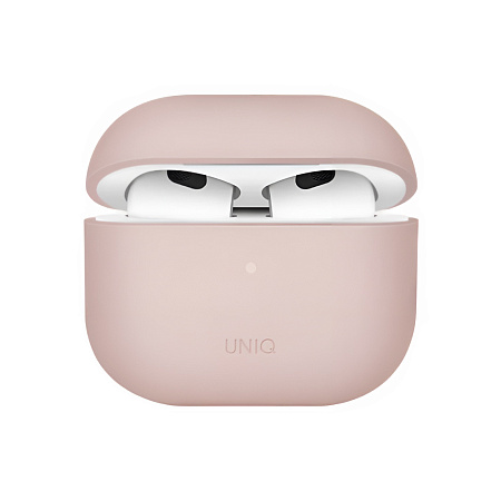 Uniq Case Silicon Lino Hybrid Blush for AirPods 3rd Gen, Pink Uniq Case Silicon Lino Hybrid Blush for AirPods 3rd Gen, Pink