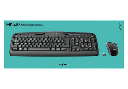 Wireless Keyboard & Mouse Logitech MK330, Media сontrols, Low-profile, Quiet typing, F-keys, 1000dpi Wireless Keyboard & Mouse Logitech MK330, Media сontrols, Low-profile, Quiet typing, F-keys, 1000dpi