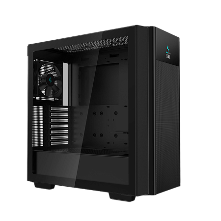 Case ATX Deepcool CH510 Mesh Digital, w/o PSU, 1x120mm, USB-C, USB 3.0, Tempered Glass, Digital disp