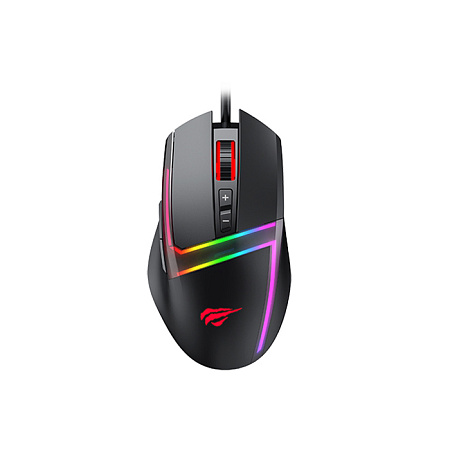 Gaming Mouse Havit MS953, 1000-10000dpi, 7 buttons, Programmable, RGB, 1.6m, USB