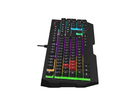 Gaming Keyboard Bloody B135N, Multimedia Hot-Keys, Game Mode, Macro, 4 Gaming Keycaps, Spill-resista Gaming Keyboard Bloody B135N, Multimedia Hot-Keys, Game Mode, Macro, 4 Gaming Keycaps, Spill-resista