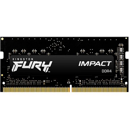 16GB DDR4-3200MHz SODIMM Kingston FURY Impact (Kit of 2x8GB) (KF432S20IBK2/16), CL20, 1.2V, XMP, Blk