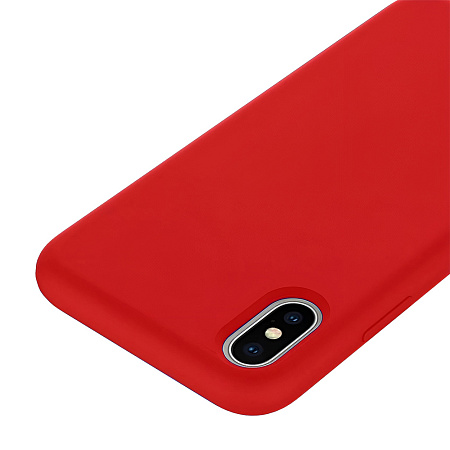 Helmet Case Liquid Silicone iPhone Xs Max, Red Helmet Case Liquid Silicone iPhone Xs Max, Red