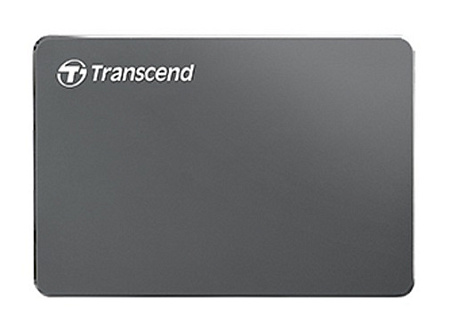 Внешний портативный жесткий диск Transcend StoreJet 25C3, 1 ТБ, Iron Gray (TS1TSJ25C3N)