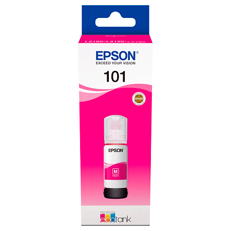 Ink Epson C13T03V34A, 101 EcoTank Magenta bottle 70ml Ink Epson C13T03V34A, 101 EcoTank Magenta bottle 70ml