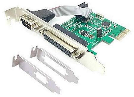 PCI-Express to 1xSerial port & 1xParallel port, Gembird "PEX-COMLPT-01", add-on card