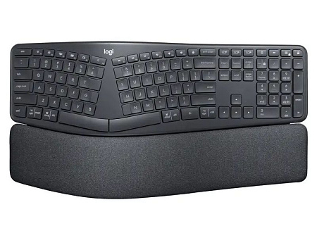 Wireless Keyboard Logitech ERGO K860, Curved keyframe, Split layout, Ultra precise typing, Wrist res