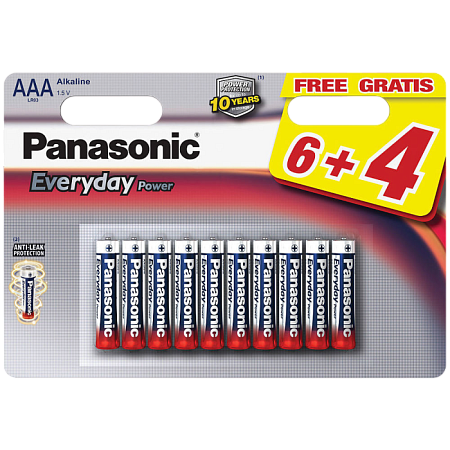 Panasonic  "EVERYDAY Power" AAA Blister*10, Alkaline, LR03REE/10B4F