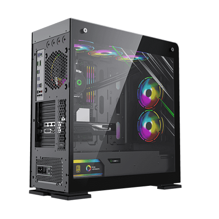 Case EATX GAMEMAX VEGA Pro, w/o PSU, 0.8/1.2mm, 1x120mm ARGB, ARGB Hub, Dual Side Tempered Glass, Du