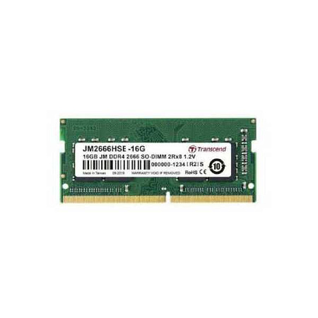 16GB DDR4-  2666MHz  SODIMM  Transcend PC21300, CL19, 260pin DIMM 1.2V
